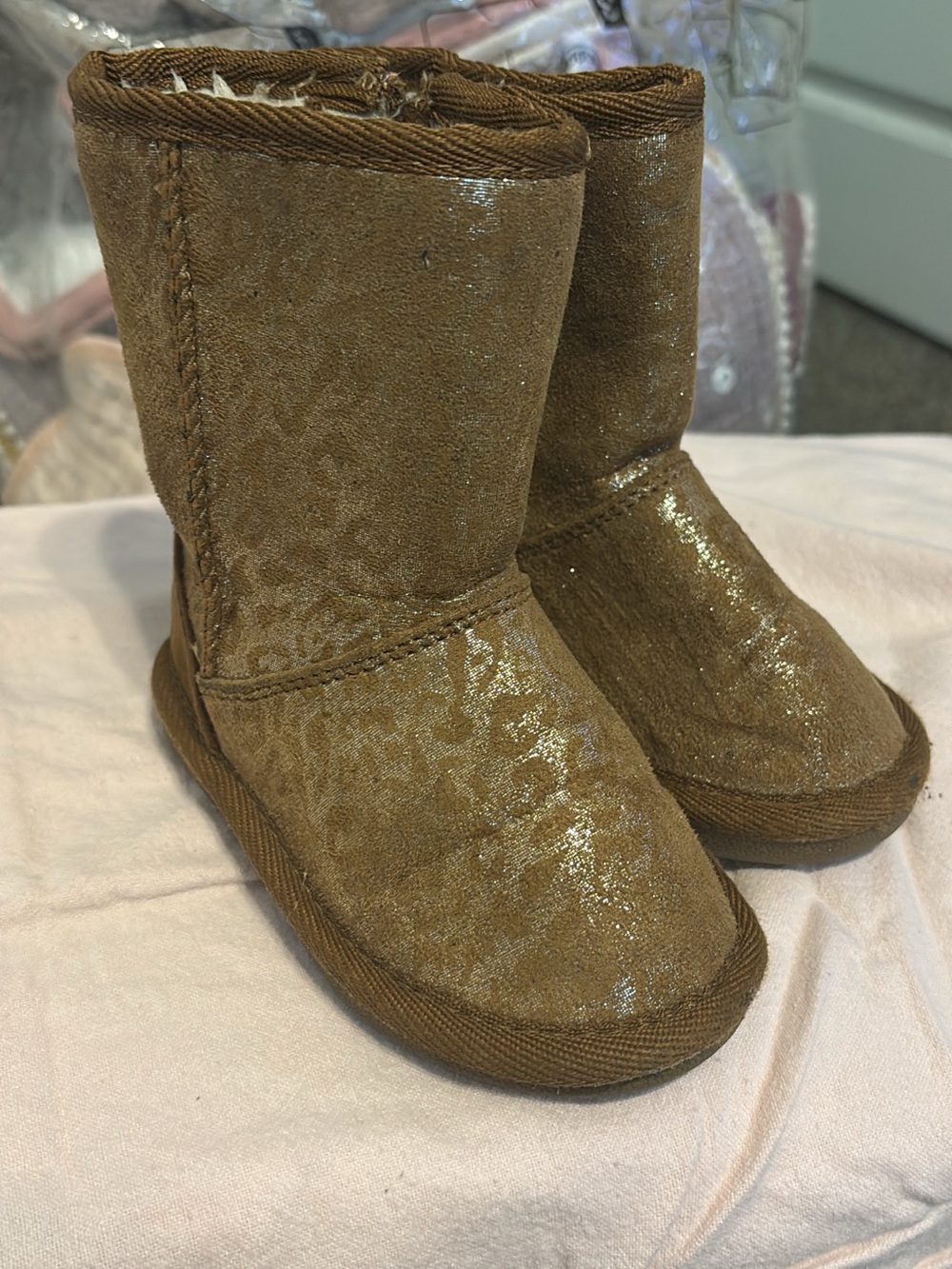 Harper Canyon Shimmery Brown Kids Boots